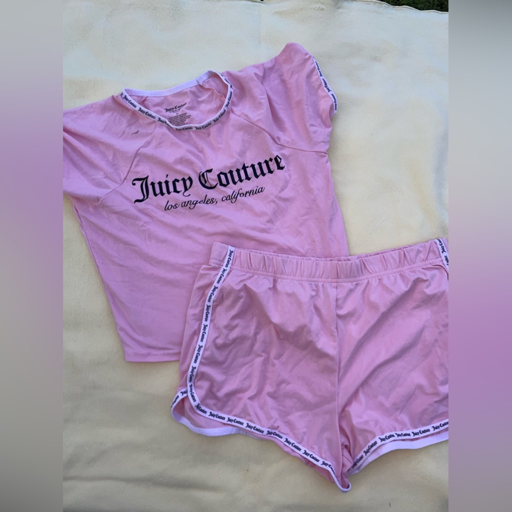 Juicy couture matching pj set pink